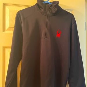 Men’s Spyder black quarter zip